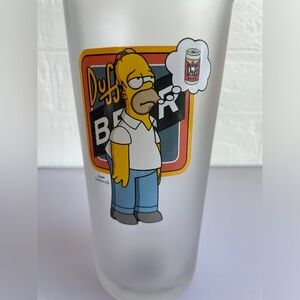 Frosted Beer Glass Hi Ball Homer Simpson